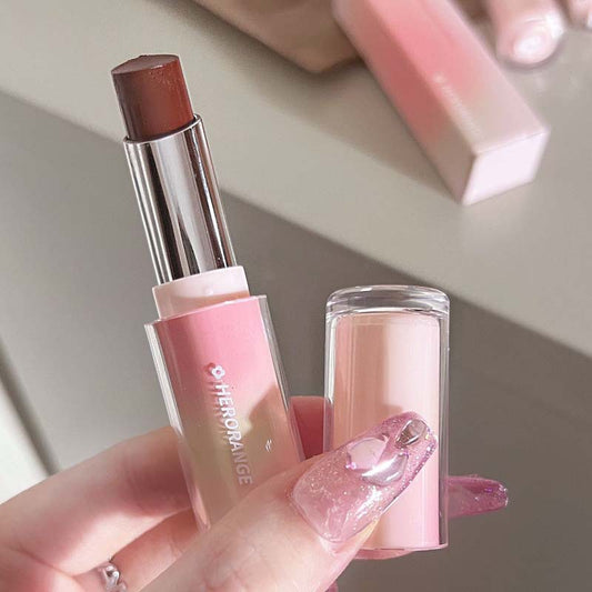 Lipstick Colored Round Tube Mirror Surface Moisturize Moisturizing Water Proof Lasting Nature Lip Gloss