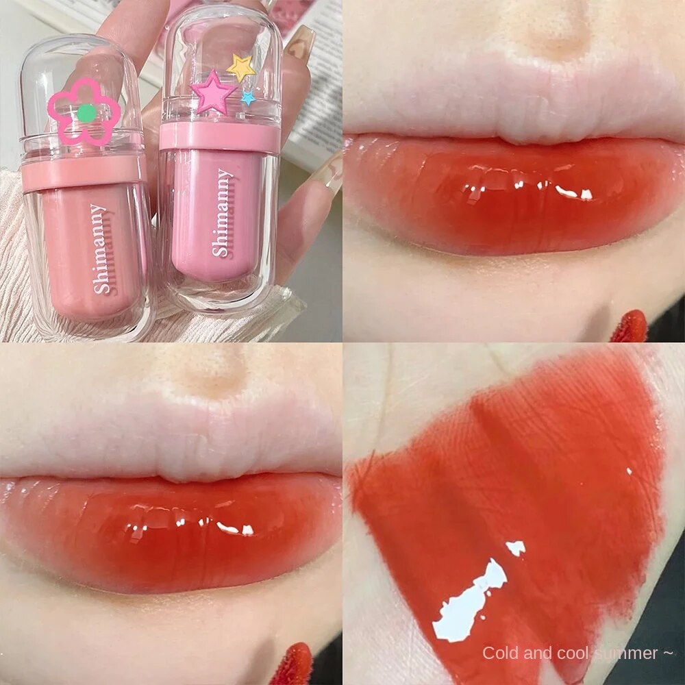 Popsicle Mirror Surface Lip Glaze Lip Gloss Moisturize Moisturizing Water Proof Lipstick