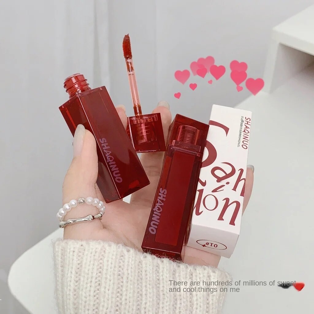 Lip Gloss Red Mirror Surface Lip Glaze Moisturize Moisturizing Lasting Lipstick