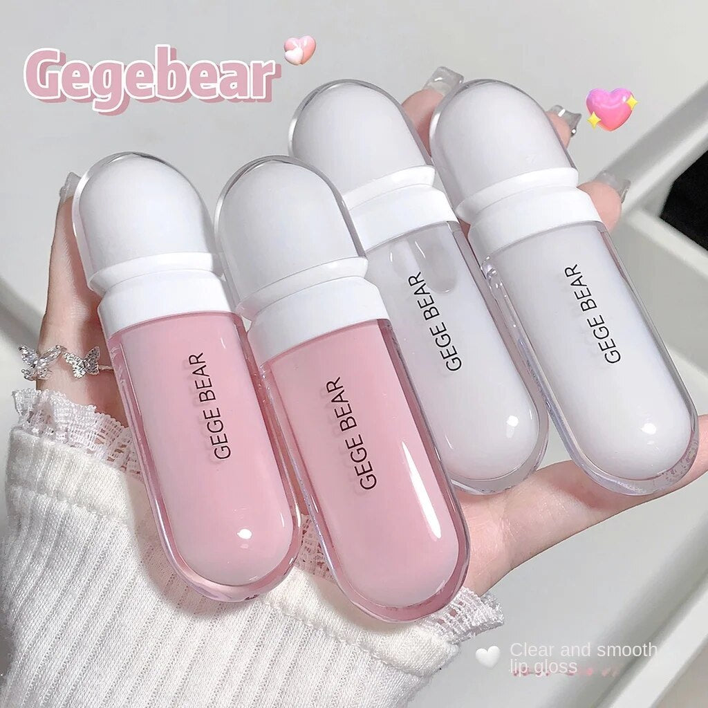 Gege Bear Lip Gloss Transparent Moisturize Moisturize Nourish Lip Balm Lip Oil