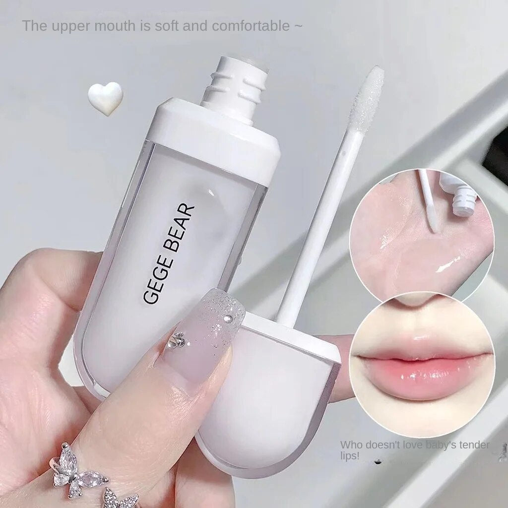 Gege Bear Lip Gloss Transparent Moisturize Moisturize Nourish Lip Balm Lip Oil