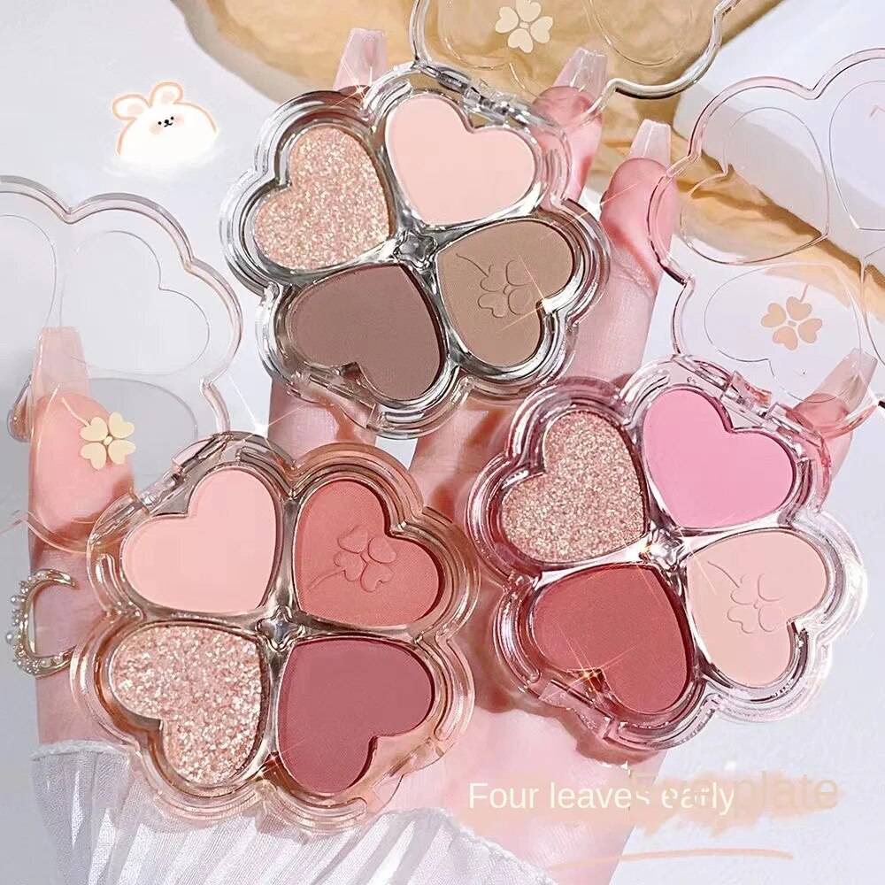 Shadow Tray Four-color Matte Pearlescent Water Proof Lasting Not Easy To Fade Nature Eye Shadow