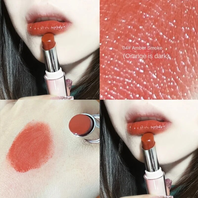 Lipstick Colored Round Tube Mirror Surface Moisturize Moisturizing Water Proof Lasting Nature Lip Gloss