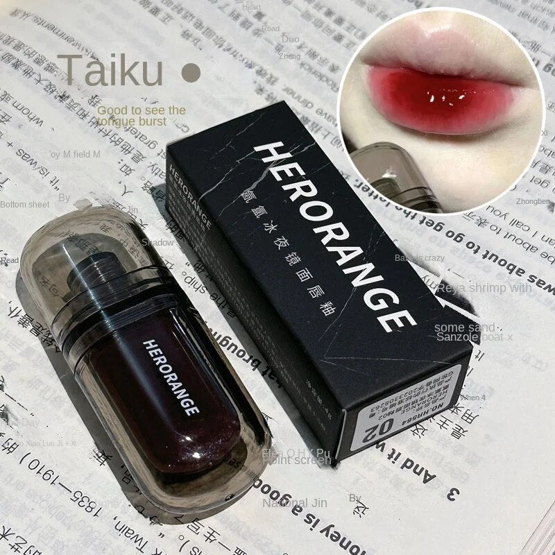 Herorange Lip Gloss Black Mirror Moisturize Moisturizing Lasting Nature Lipstick