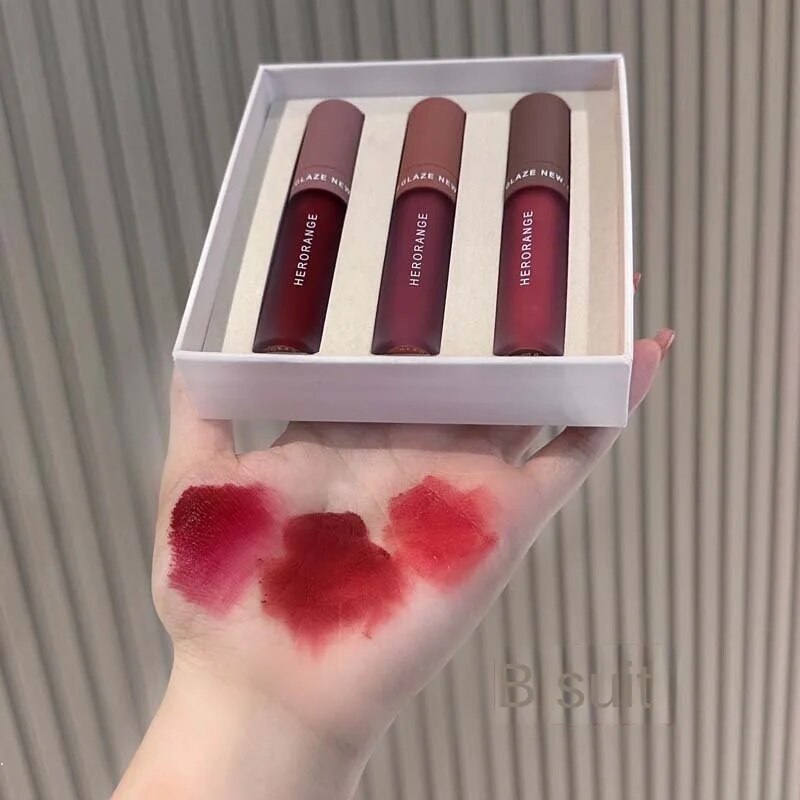 HERORANGE Velvet Lip Glaze Matte Lipstick Water Proof Lasting Not Easy To Fade Lip Gloss