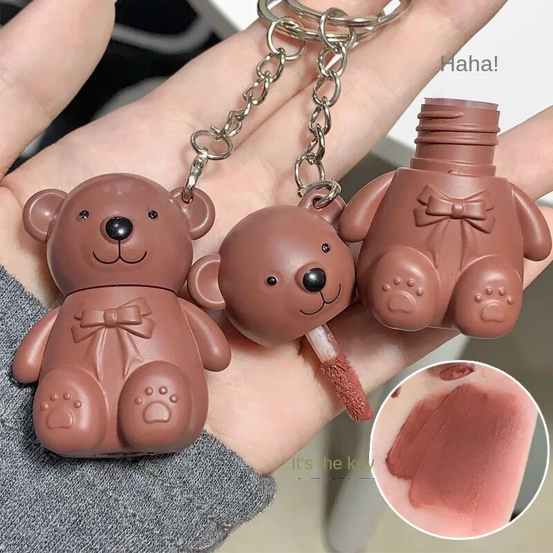 Cute Bear  Lip Gloss  Matte Waterproof  Lipstick