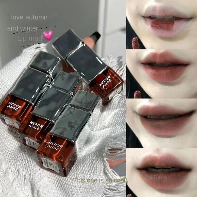 HERORANGE Lip Gloss Matte Lasting Water Proof Crystal Jelly Nature Lipstick