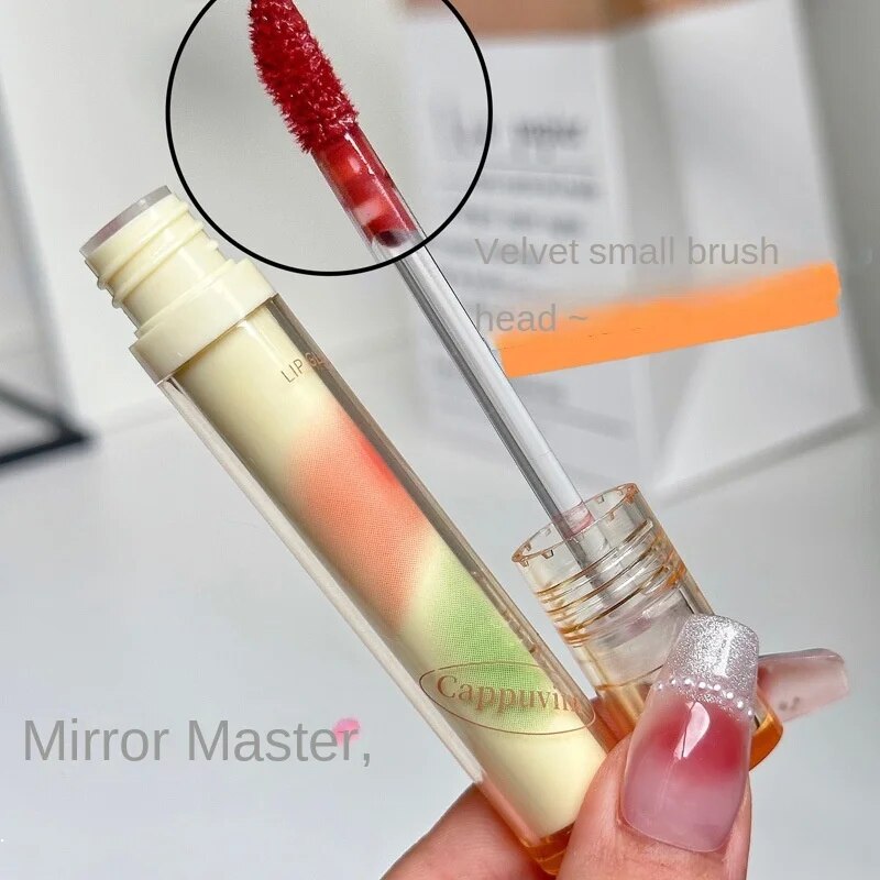 Cappuvini Lip Gloss Mirror Moisturize Moisturizing Water Proof Lasting Lip Glaze Lipstick