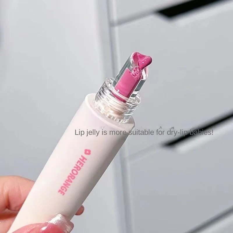 Herorange Jelly Lip Gloss Mirror Moisturize Moisturizing Water Proof Lasting Lipstick