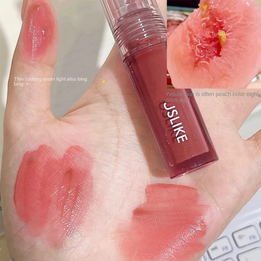 USLIKE Water Light Lip Gloss Mirror Lip Glaze Not To Fall Off Non -dipped Cup Lasting Nourish Lipstick High Value Lipstick