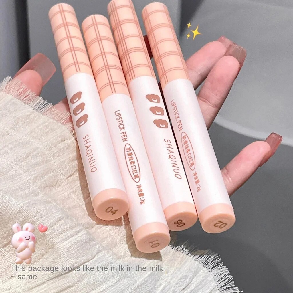 Lipstick Cute Little Bear Lipstick Pen Matte Moisturize Water Proof Crayon Lip Gloss