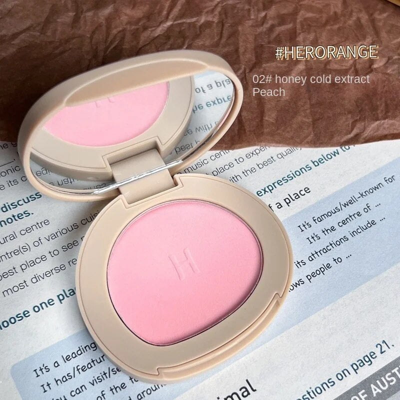 Herorange Matte Blush Moisturize Exquisite Nature Water Proof Highlight Makeup Blusher