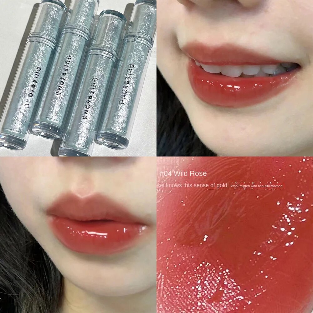 Owlesong Lip Gloss Purple Mirror Moisturize Moisturizing Lasting Not Easy To Fade Lipstick