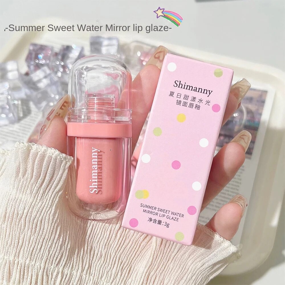 Popsicle Mirror Surface Lip Glaze Lip Gloss Moisturize Moisturizing Water Proof Lipstick