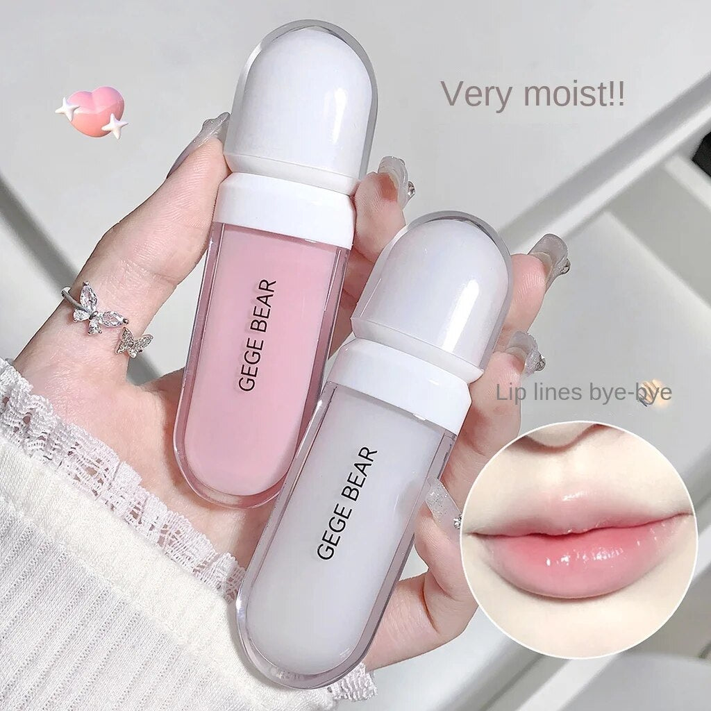 Gege Bear Lip Gloss Transparent Moisturize Moisturize Nourish Lip Balm Lip Oil