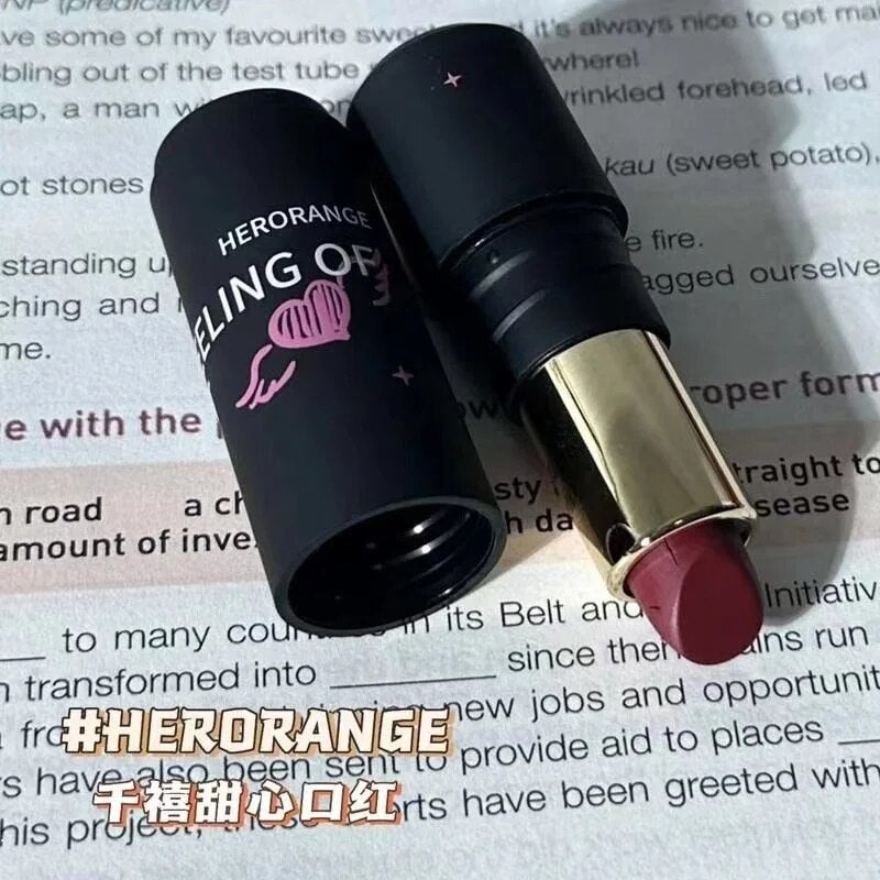 Herorange Sweethearted Lip Gloss Matte Water Proof Gift Box Lipstick