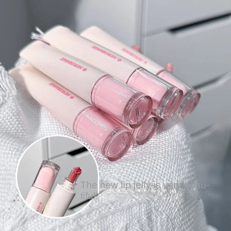 Herorange Jelly Lip Gloss Mirror Moisturize Moisturizing Water Proof Lasting Lipstick