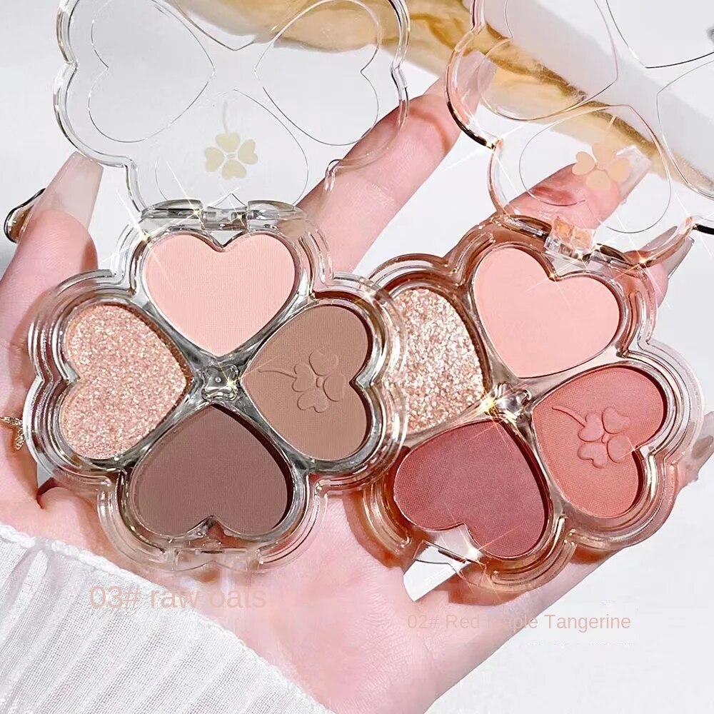 Shadow Tray Four-color Matte Pearlescent Water Proof Lasting Not Easy To Fade Nature Eye Shadow