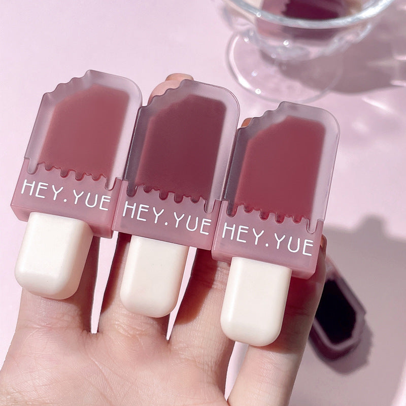 Hey.yue Ice Cream Lip Glaze Portable Matte Lip Gloss Lipstick