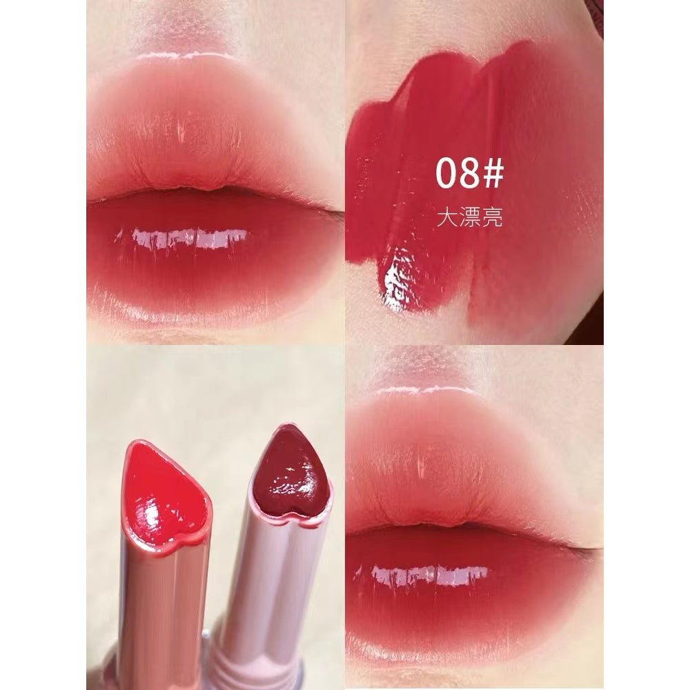 Flortte First Kiss Series Love Lipstick Pen Mirror Surface Lip Glaze Moisturize Moisturizing Lipstick