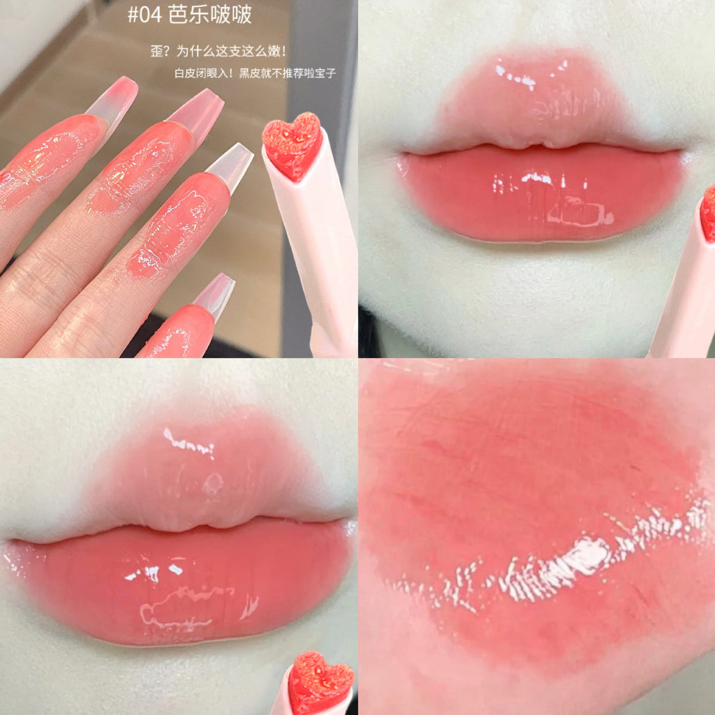 Gege Bear The Flowers Lipstick Moisturize Water Proof Lip Gloss Nature Not Easy To Fade