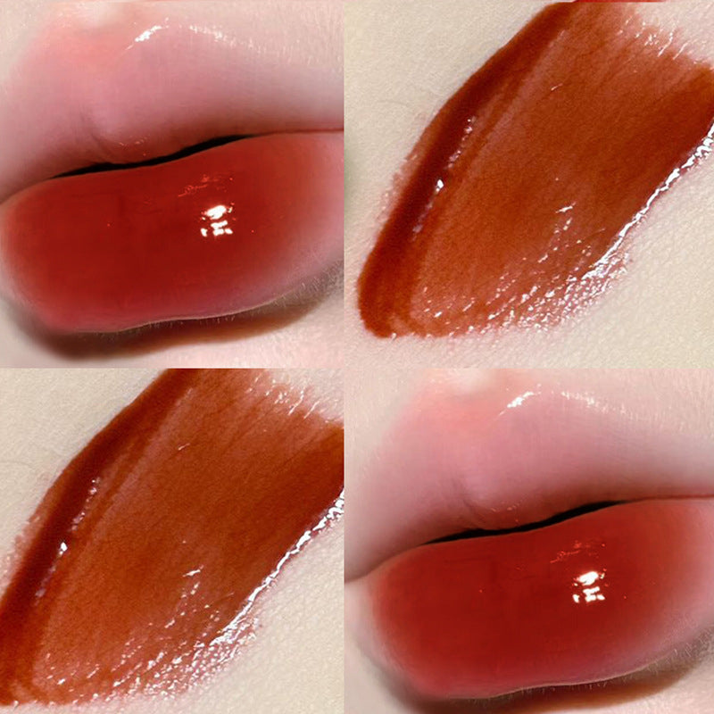 Pinky Focus Small Square Tube Mirror Surface Lip Gloss Lasting Moisturizing Not Easy To Stick To The Cup Lip Gloss