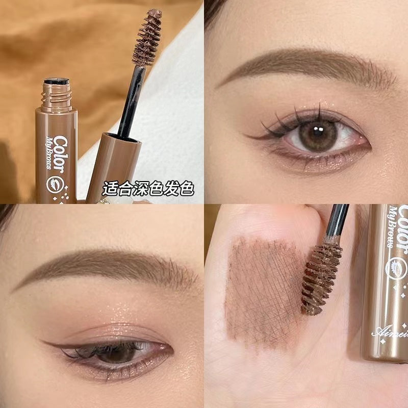 Novo 3D Eyelashes and Mascara Beautiful Lines, Waterproof, Eyebrows Not Faint Dark Brown Natural Brown Cosmetic Long Eyebrow