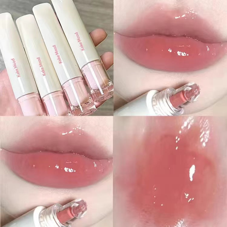 Kekemood Lip Protective Essence Moisturizing Moisturize Lip Gloss Mirror Water Proof Lipstick