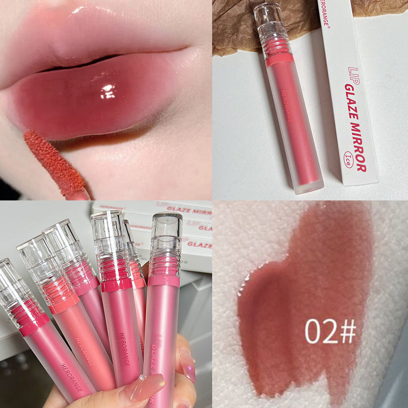 HERORANGE Mirror Surface Lip Gloss Moisturize Moisturizing Waterproof Not Easy To Fade Lipstick