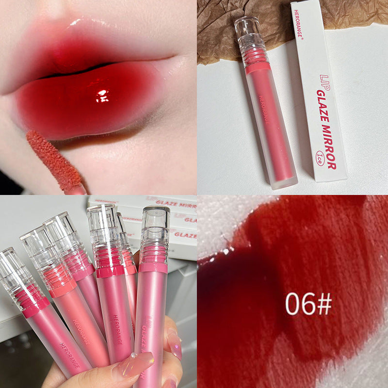 HERORANGE Mirror Surface Lip Gloss Moisturize Moisturizing Waterproof Not Easy To Fade Lipstick