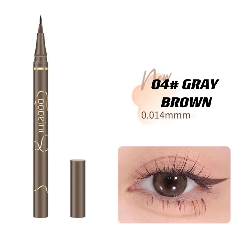 Bobeini Liquid Eyeliner Lying Silkworm Pen Water Proof Quick Drying Brown No Smudge Eye Makeup