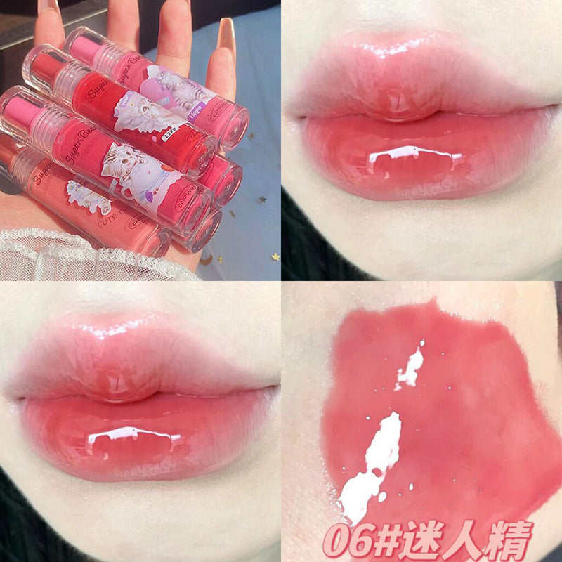 Cappuvini Cat Lip Gloss Lip Essence Lip Glaze Lip Oil Protection Mirror Surface Moisturize Moisturizing Water Proof Lipstick