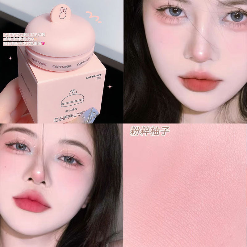 HERORANGE Cute Blush Matte Water Proof Lasting Monochrome Cheek Blusher