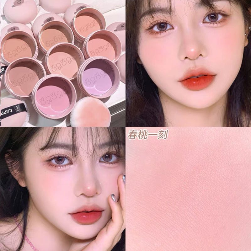 HERORANGE Cute Blush Matte Water Proof Lasting Monochrome Cheek Blusher