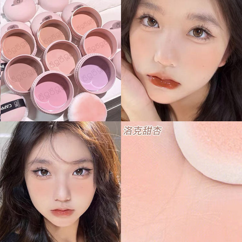 HERORANGE Cute Blush Matte Water Proof Lasting Monochrome Cheek Blusher