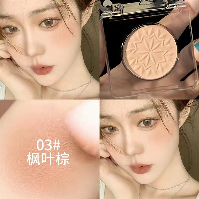 HISYI Monochrome Blusher Blush Cheek Purple Nature Water Proof Matte Thin Flash