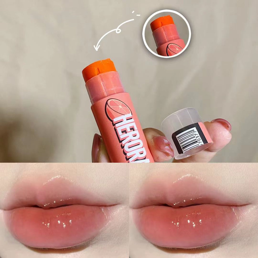 HERORANGE Lip Balm Moisturize Moisturizing Lasting Waterproof Lipstick Fruit Flavour Lip Mask Lip Cream