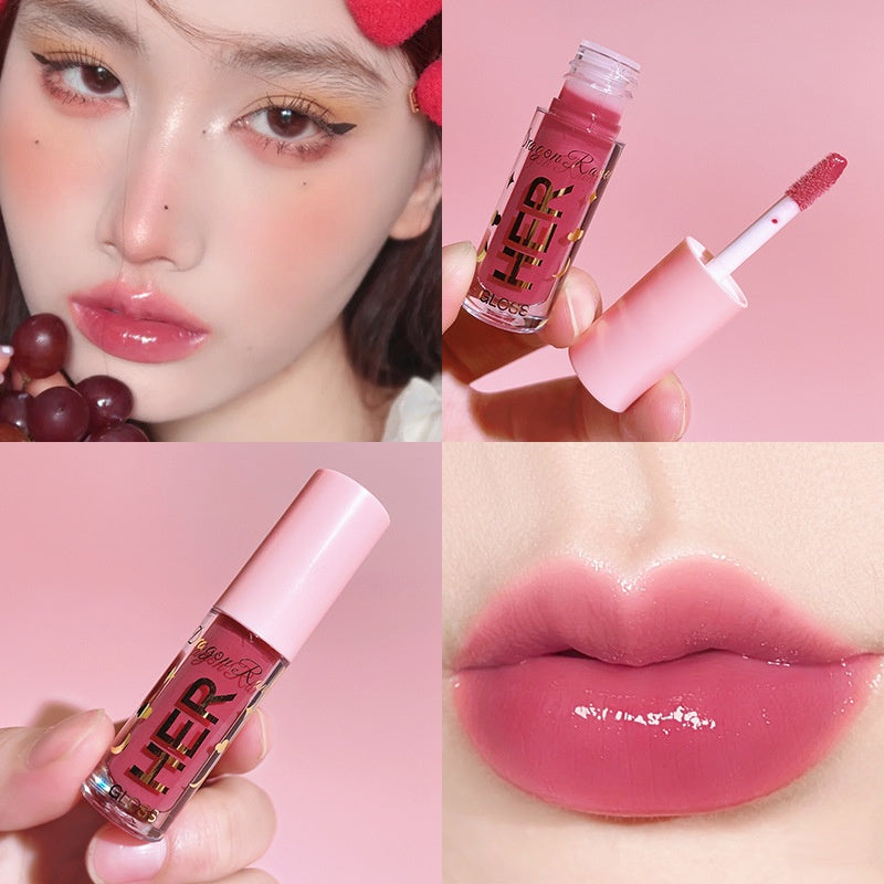 Mirror Surface Lip Gloss Moisturize Moisturizing Lip Glaze Water Proof Lasting Not Easy To Fade Jelly Lipstick