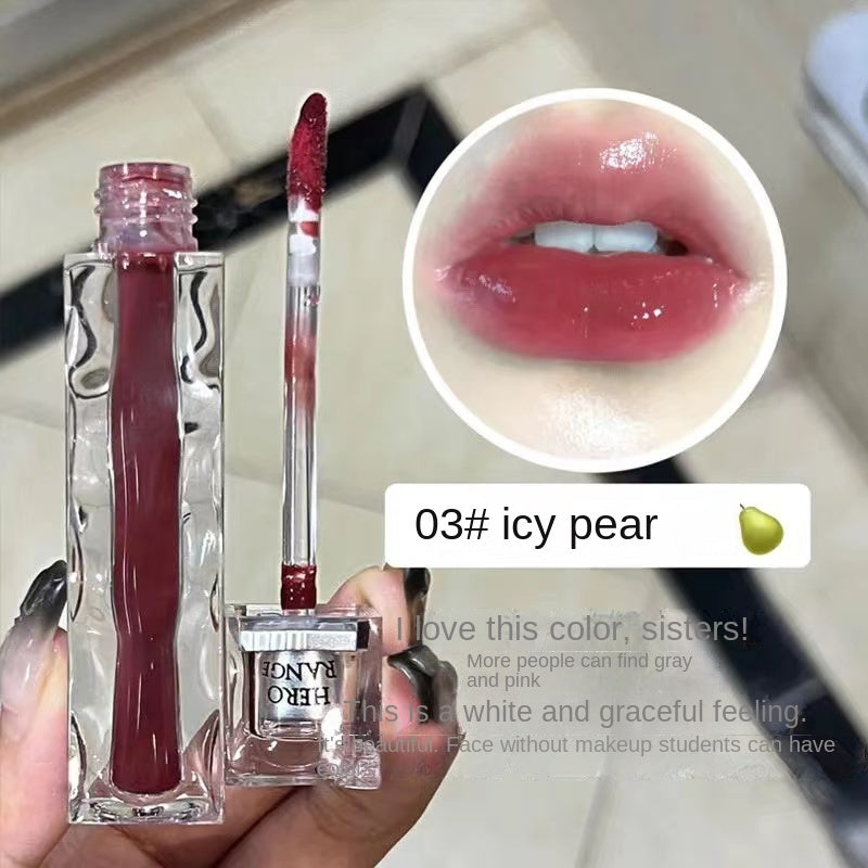 Herorange Transparent Mirror Surface Lip Glaze Moisturize Long -lasting Not Easy To Fade Up Lip Gloss