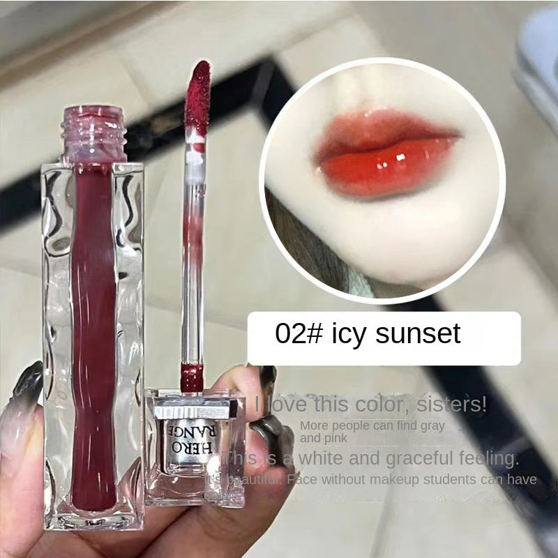 Herorange Transparent Mirror Surface Lip Glaze Moisturize Long -lasting Not Easy To Fade Up Lip Gloss