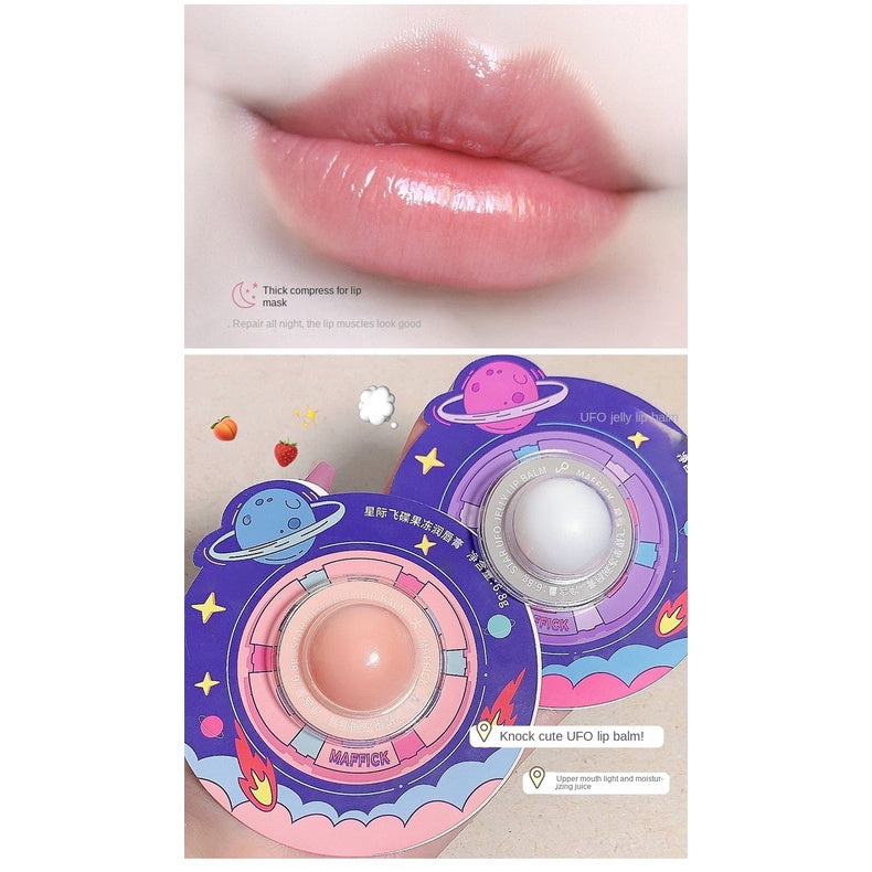 MAFFICK Interstellar Saucer Jelly Lip Balm Moisturizing Anti-dry Crack Lighten Lip Wrinkles Lip Care