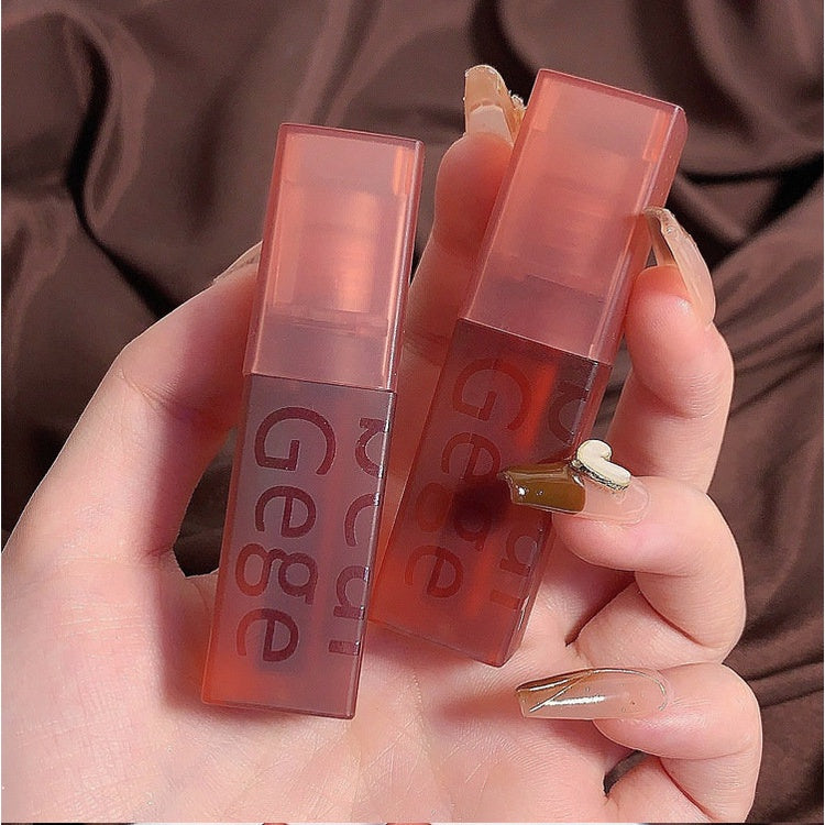 Gege Bea Cute Bear Velvet Lip Glaze Matte Lip Gloss 6 Color