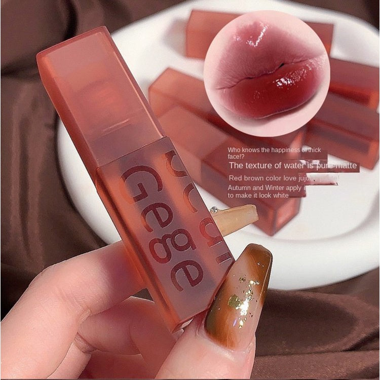 Gege Bea Cute Bear Velvet Lip Glaze Matte Lip Gloss 6 Color