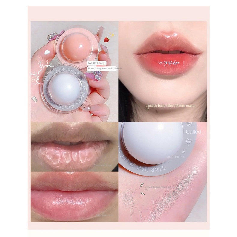 MAFFICK Interstellar Saucer Jelly Lip Balm Moisturizing Anti-dry Crack Lighten Lip Wrinkles Lip Care