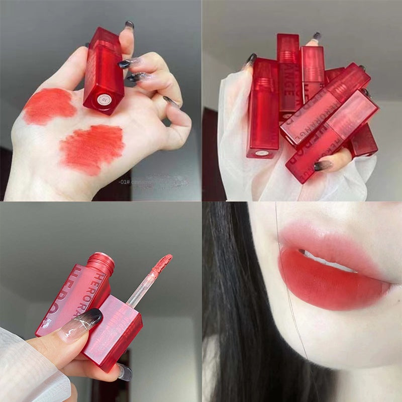 HERORANGE Velvet Matte Lip Glaze Waterproof Lip Gloss 6 Color