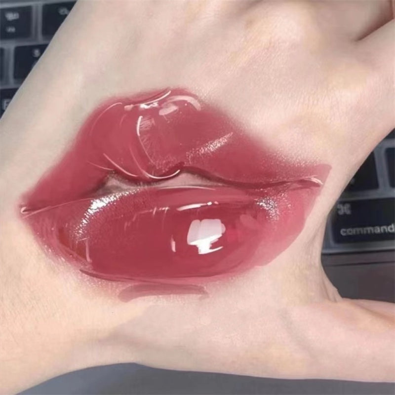 HERORANGE~ Small Square Tube Mirror Surface Lip Glaze Not Easy To Fade Fast Film Formation Lipstick Lip Gloss