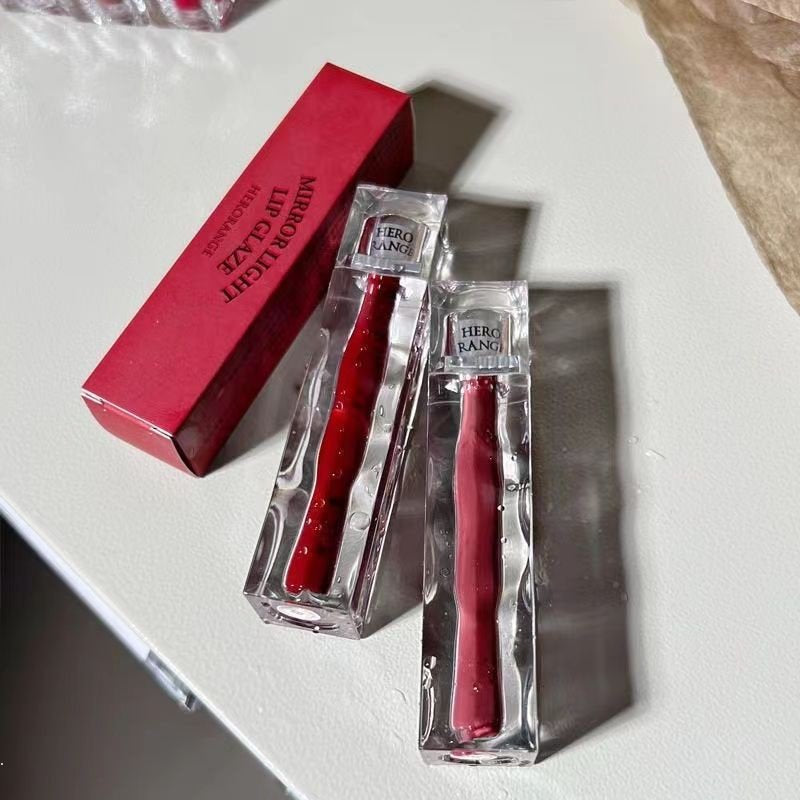 Herorange Transparent Mirror Surface Lip Glaze Moisturize Long -lasting Not Easy To Fade Up Lip Gloss