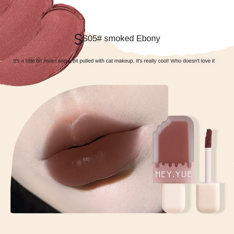 Hey.yue Ice Cream Lip Glaze Portable Matte Lip Gloss Lipstick