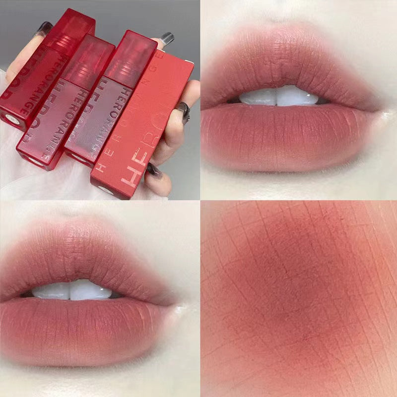 HERORANGE Velvet Matte Lip Glaze Waterproof Lip Gloss 6 Color