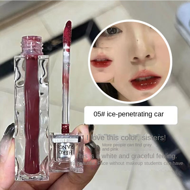 Herorange Transparent Mirror Surface Lip Glaze Moisturize Long -lasting Not Easy To Fade Up Lip Gloss